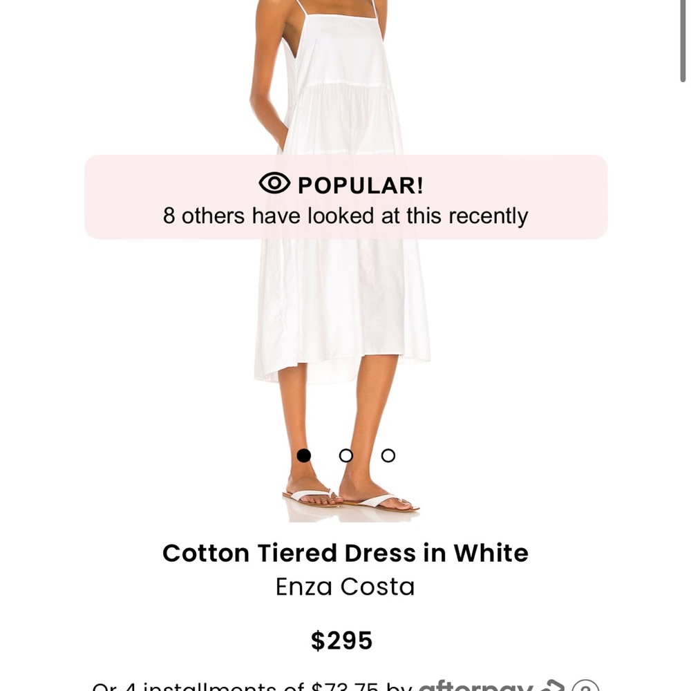 White revolve maxi dress